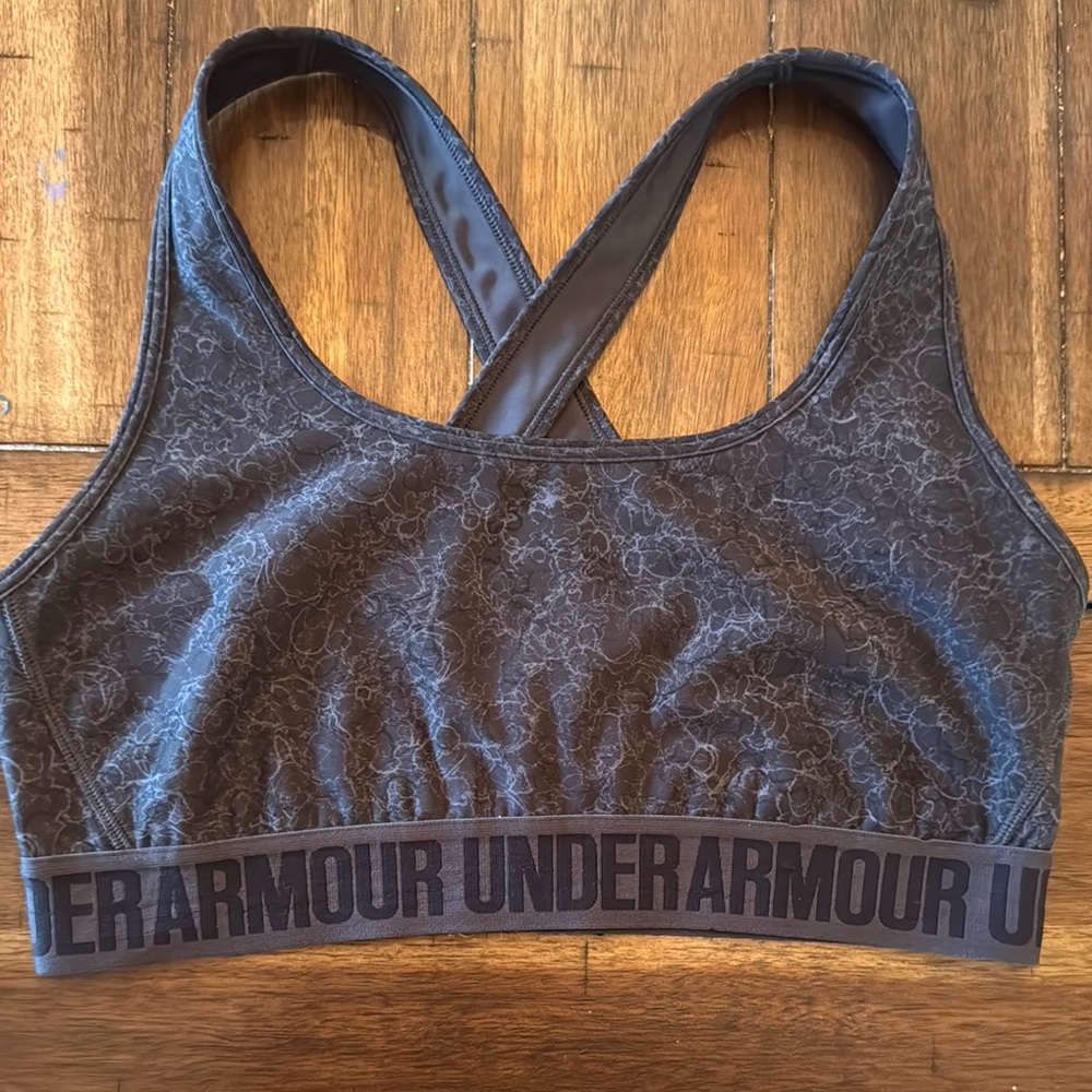Under Armour Gray Racerback Sports Bra